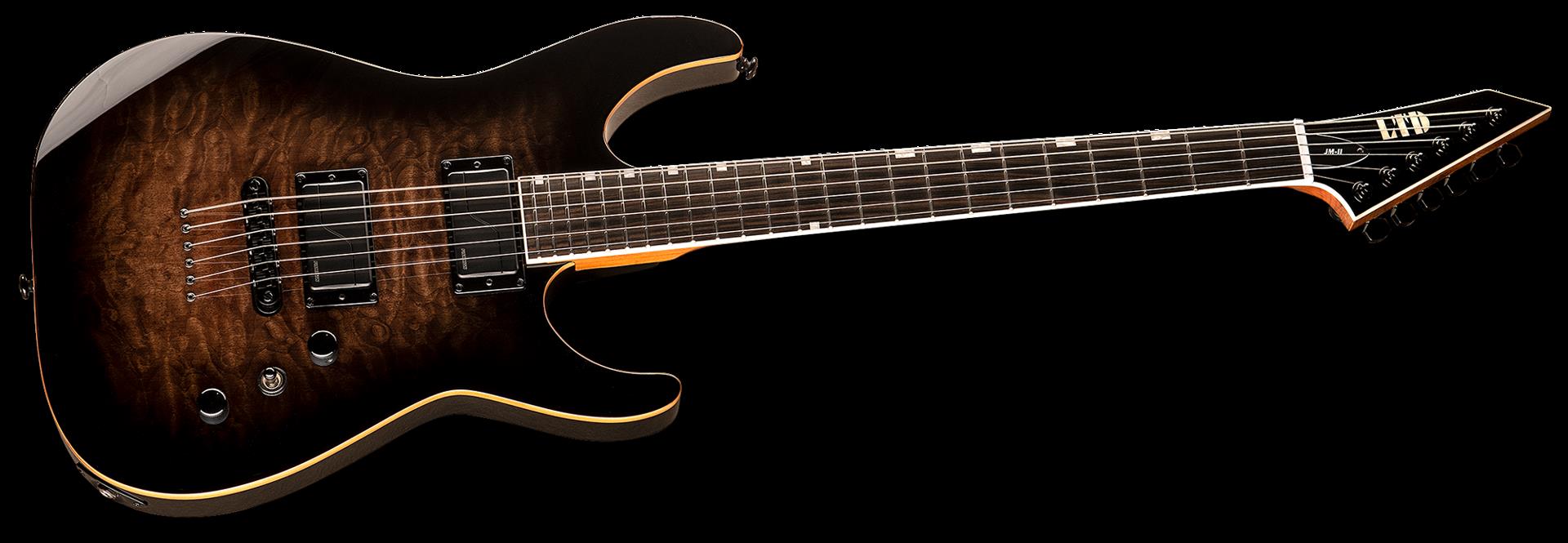 LTD JM-II Josh Middleton Signature Electric Guitar in Black Shadow Burst