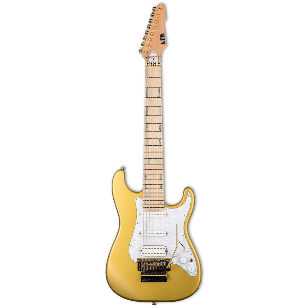 LTD Javier Reyes V8 Electric Guitar in Metallic Gold