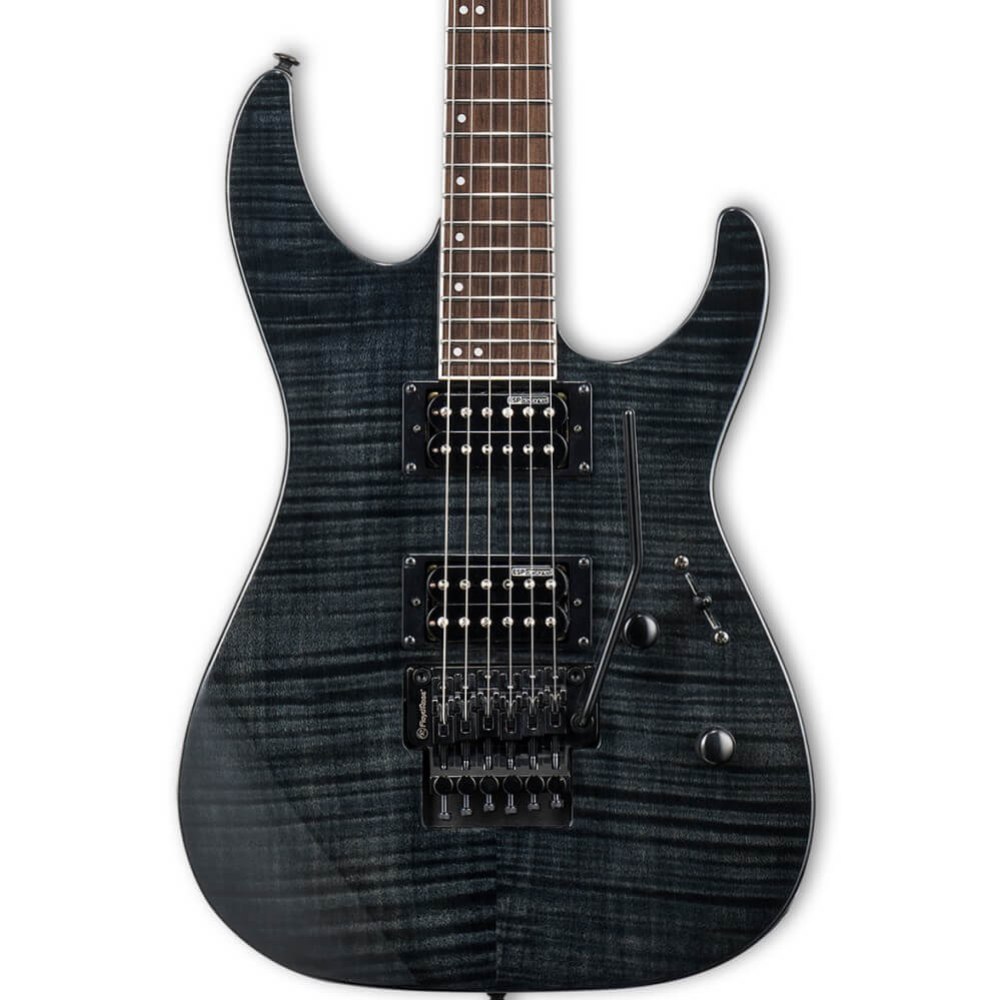 LTD M-200FM Electric Guitar - See Thru Black