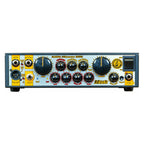 MarkBass Little Marcus 58R bass amplifier head with 500W power, compact design, and control knobs visible in the image.