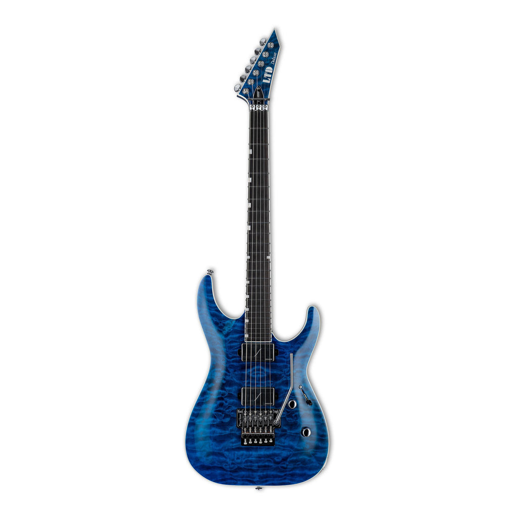 LTD MH-1000 with Floyd Rose in Black Ocean