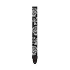 LM LMP4CD 2inch Poly Seatbelt Type Guitar Strap in White Cinco D