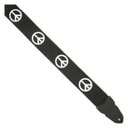 LM LMP4PC 2inch Poly Seatbelt Type Guitar Strap in Peace Design