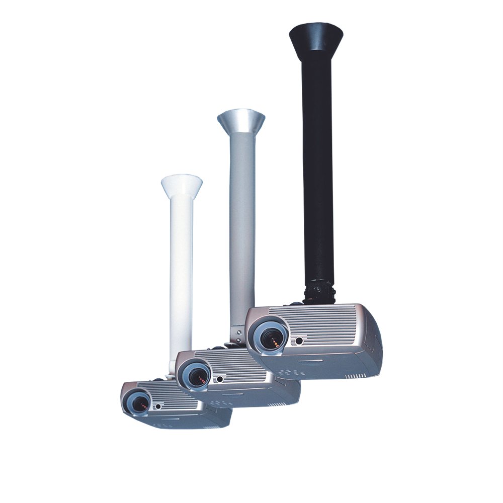 LP Morgan Skyhook projector mount in white, 1500mm, designed for ceiling installation of projectors.