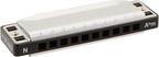 Lee Oskar harmonica in key A flat natural minor, showcasing its sleek design and vibrant color.