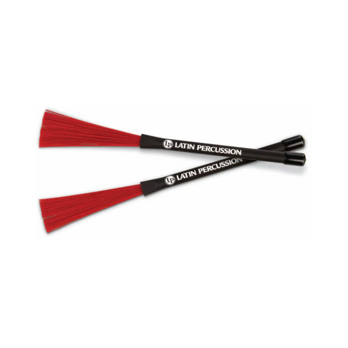 LP LP-CCB Cajon brushes set with wooden handles and metal bristles, designed for percussion and cajon drum playing.