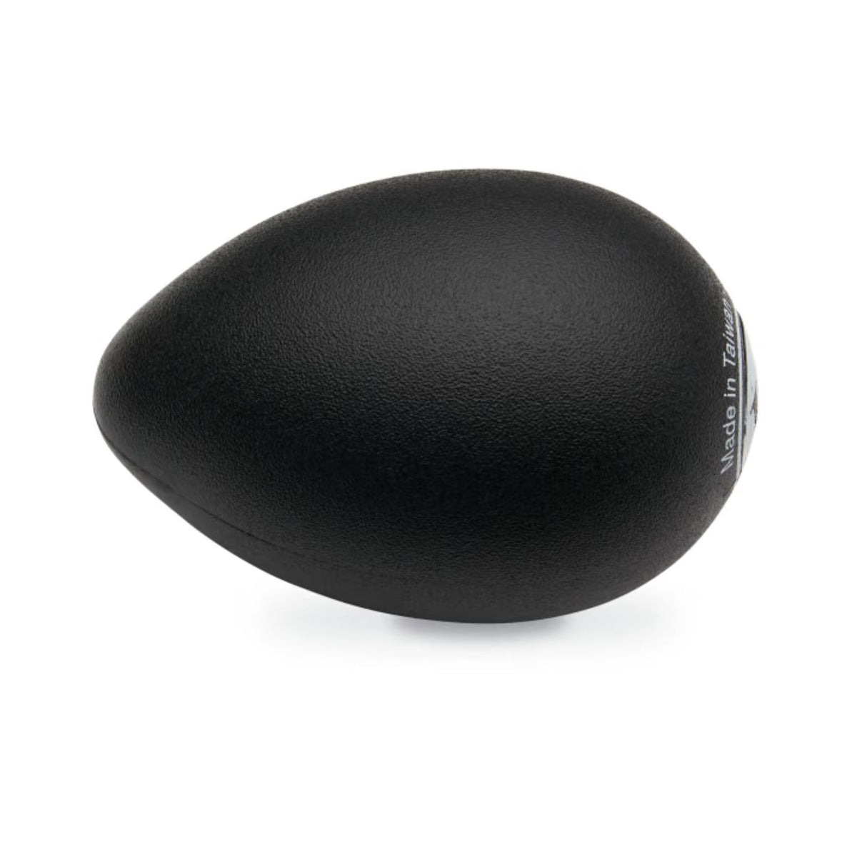 LP Large Egg Shaker in black, a hand percussion instrument from LP, showing a smooth black plastic egg-shaped shaker.