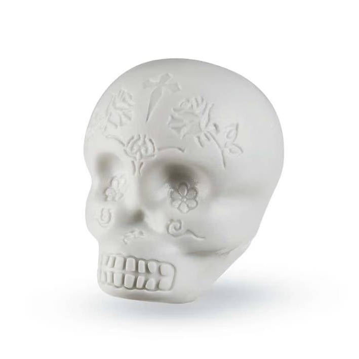LP Sugar Skull Shaker Glow, hand percussion instrument with a colorful sugar skull design and glow-in-the-dark features.