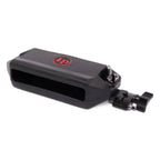 LP LP1207 Deluxe Jam Block with Vise Mount, hand percussion instrument, showing textured wooden surface and mounting hardware.