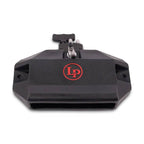 LP LP1207 Deluxe Jam Block with vise mount, a hand percussion accessory, showing a wooden percussion block mounted on a metal vise.