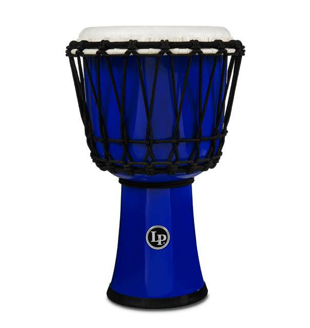 LP LP1607 7in Rope Tuned Circle Djembe with Perfect-Pitch Head in Blue
