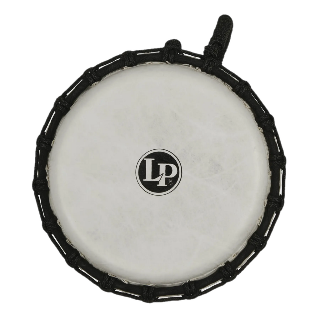 LP LP1607 7in Rope Tuned Circle Djembe with Perfect-Pitch Head in Green Marble