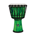 LP LP1607 7in Rope Tuned Circle Djembe with Perfect-Pitch Head in Green Marble