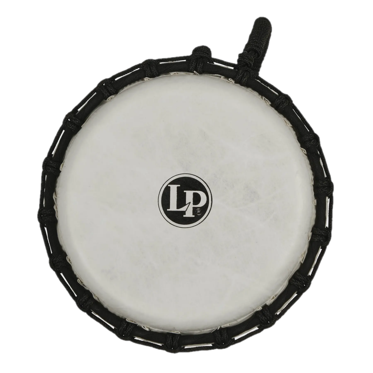 LP LP1607 7in Rope Tuned Circle Djembe with Perfect-Pitch Head in Green Marble