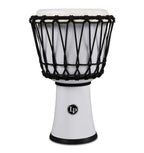 LP LP1607 7in Rope Tuned Circle Djembe with Perfect-Pitch Head in White