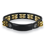 LP LP170 Cyclops Brass Black Tambourine, hand percussion instrument with metal jingles and black finish, designed for rhythm and sound.