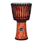 LP LP2010 10 Inch Rope Tuned Circle Djembe - Orange Marble