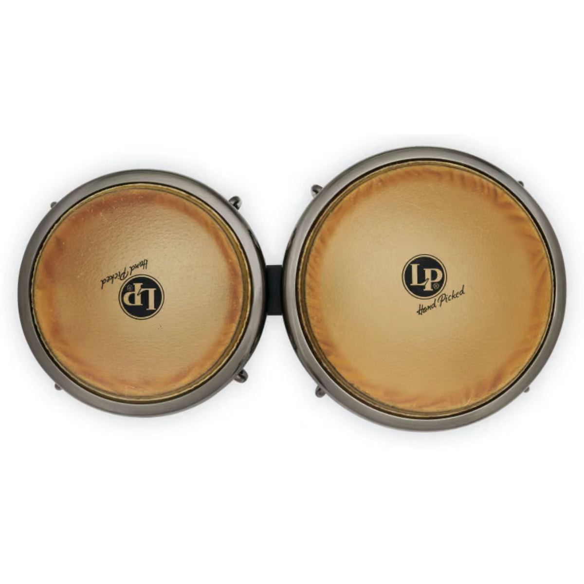 LP Raul Rekow NZ Pine Bongo in black, featuring a smooth finish and ergonomic design, perfect for percussionists.