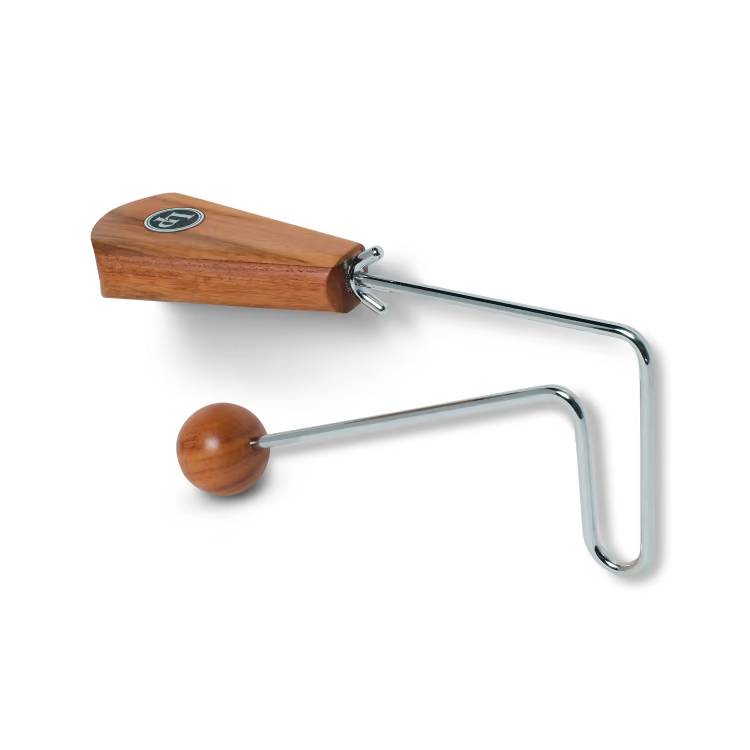 LP LP209 Vibra-Slap II Wood Deluxe hand percussion instrument with wooden design and textured surface, used for rhythmic sound creation.