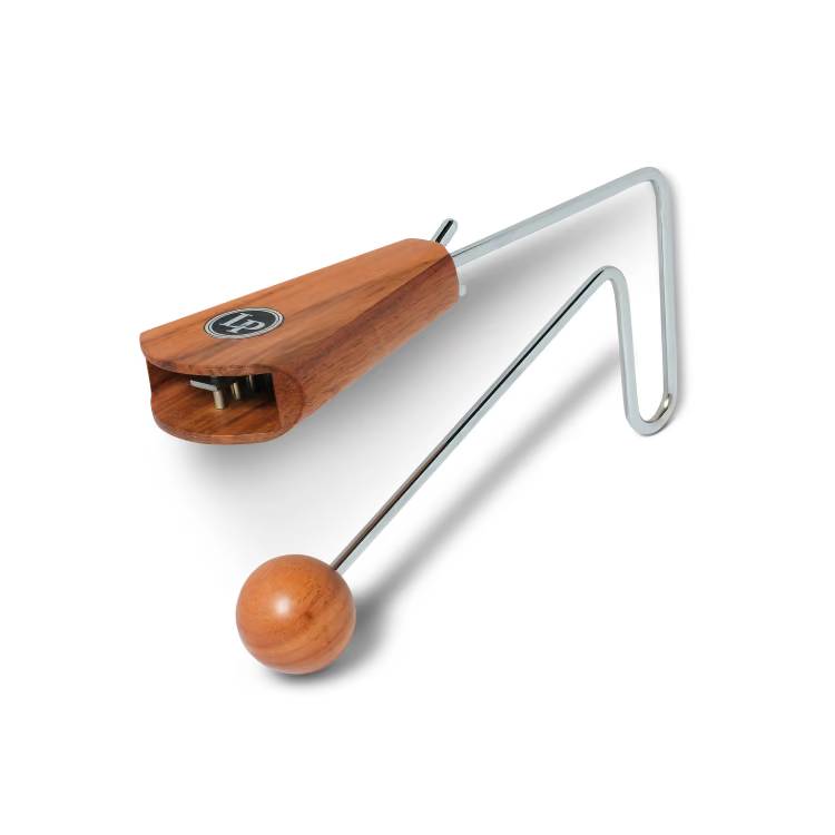 LP LP209 Vibra-Slap II Wood Deluxe hand percussion instrument with wooden body and textured surface, designed for musical performances.