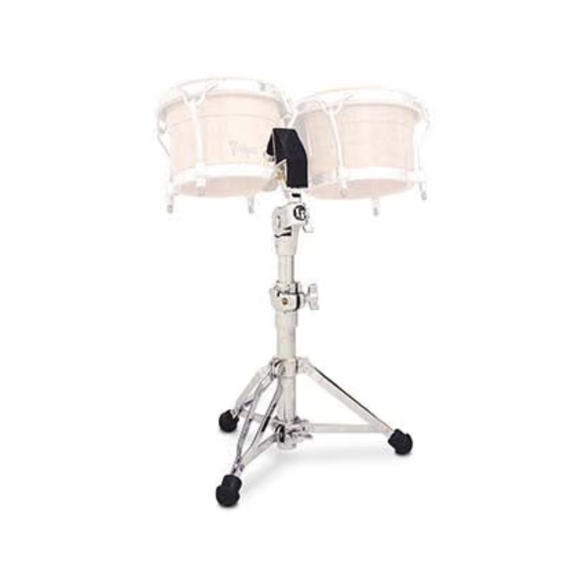 LP 330C Bongo stand for seated play, supporting LP bongos in a stable, adjustable position for percussion performance.