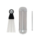 LP LP452 Multi-Guiro hand percussion instrument with multiple gourd attachments and metal beads for rhythm and sound effects.