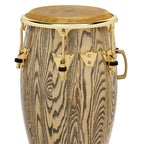 LP Giovanni Galaxy 11 3/4-inch conga drum with gold hardware, showing detailed surface and shiny metallic accents.
