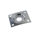 Eagle LP8241 Les Paul Style Jack Plate 36.5mm x 28.5mm - Chrome