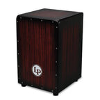 LP Aspire Accents Wire Cajon with DW Snare Wires - Dark Wood Streak