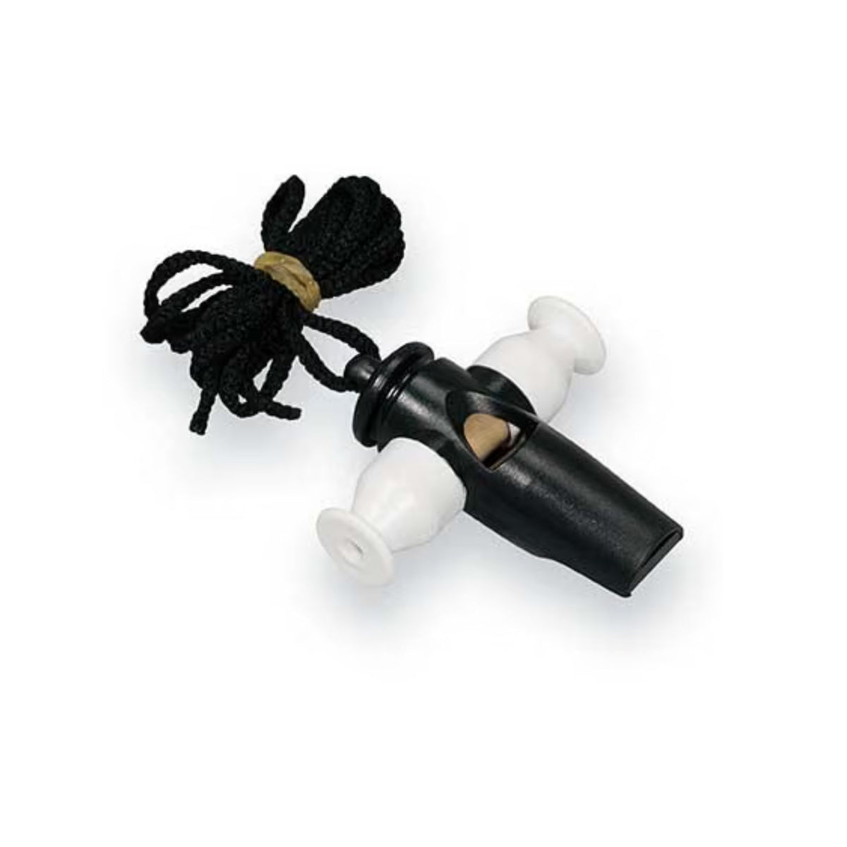 LP Aspire Tri Tone Whistle, hand percussion accessory with three-tone sound, shown in black and silver finish.
