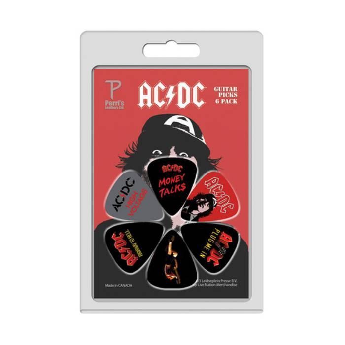 Perris LPACDC2 AC/DC Licensed Guitar Pick Packs - 6 in a pack