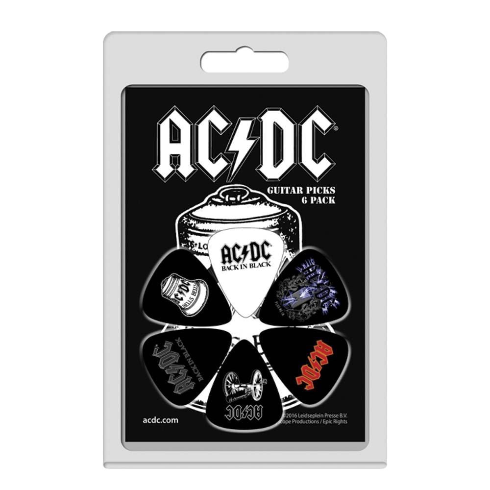 Perris LPACDC3 AC/DC Licensed Guitar Pick Packs - 6 in a pack