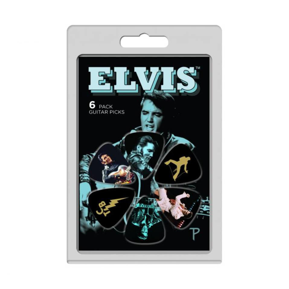 Perris LPEP4 ''Elvis Presley Variety'' Licensed Guitar Pick Packs - 6 in a pack
