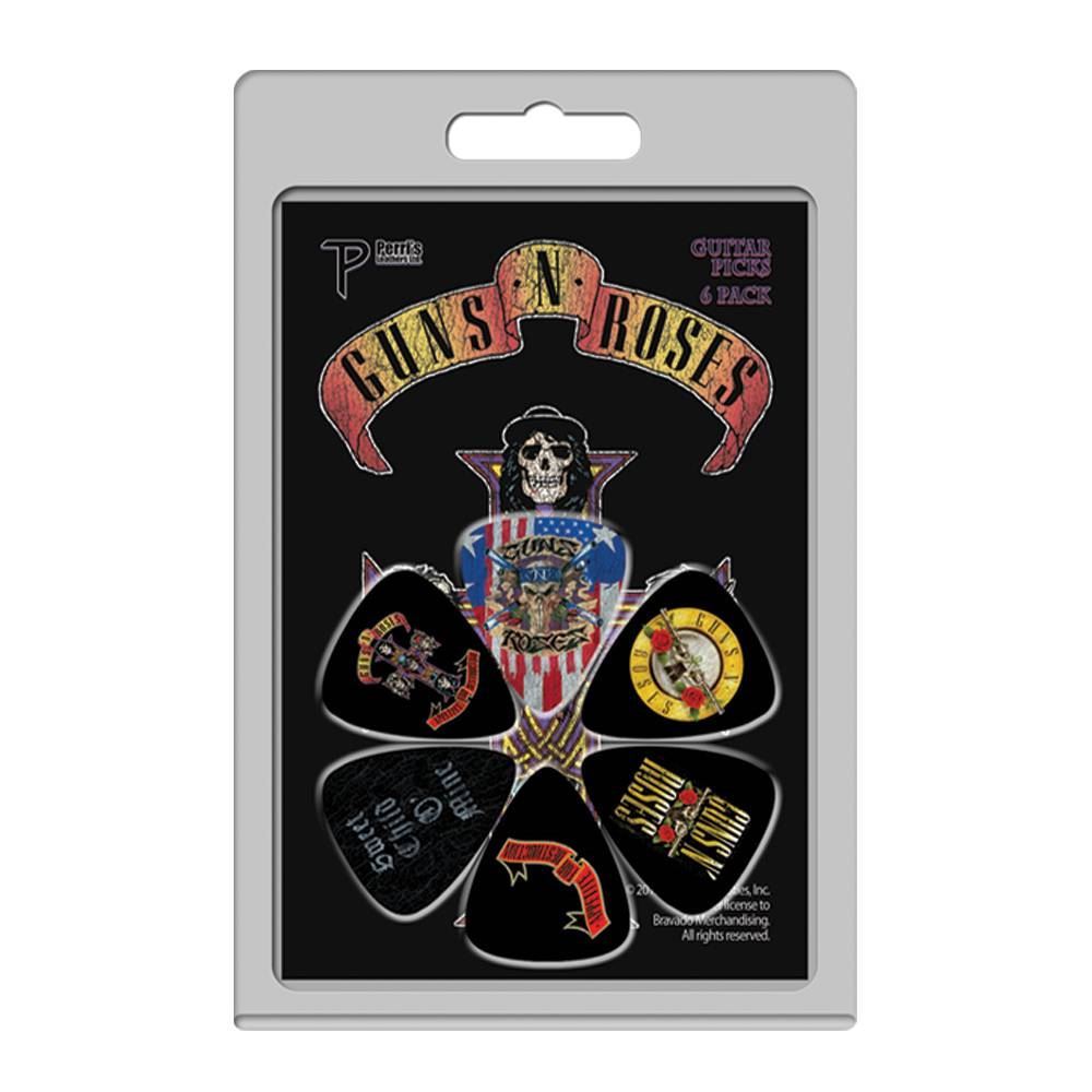 Perris LPGR2 ''Guns N' Roses'' Licensed Guitar Pick Packs - 6 Pack