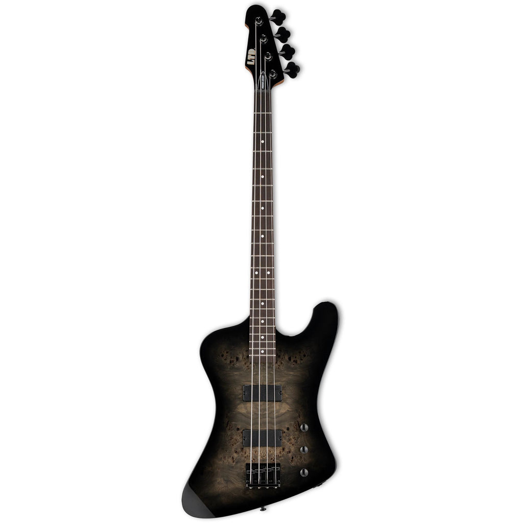 ESP LTD PH-X 204 bass guitar in black burst finish with sleek body and four-string design, perfect for bass players.