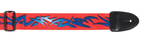 XTR LS064 2 inch Seatbelt Style Blue and Red Tribal Guitar Strap