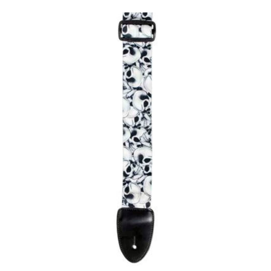 XTR LS114 2inch Seatbelt Style Skull Pile Guitar Strap