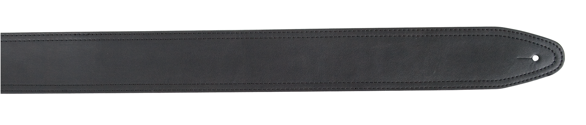 Black XTR leather guitar strap with adjustable length and padded shoulder for comfortable play.