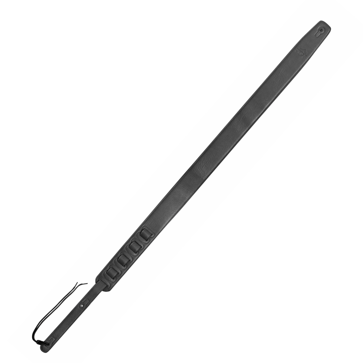 Black XTR 2.5 Classic soft padded leather guitar strap with adjustable length, designed for comfort and durability.