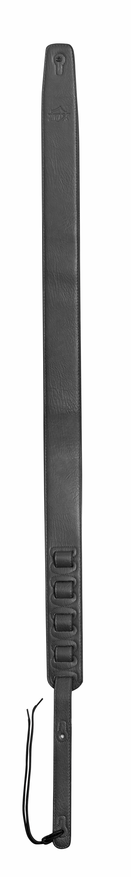 XTR 2.5 Classic Soft Padded Leather Guitar Strap in Black