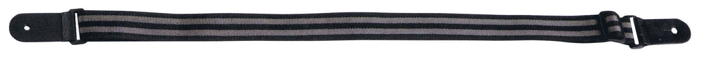 XTR LS300 Poly Web Ukulele Strap in Black and Grey Stripes