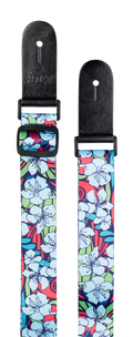 XTR LS306 Poly Ukulele Strap - Blue Floral