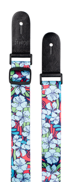 XTR LS306 Poly Ukulele Strap - Blue Floral