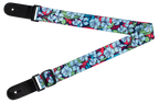 XTR LS306 Poly Ukulele Strap - Blue Floral