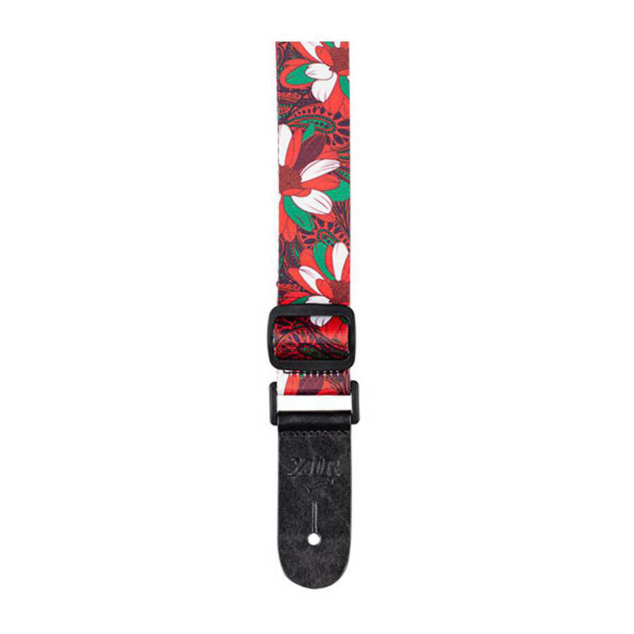 XTR LS307 Poly Ukulele Strap - Red Floral