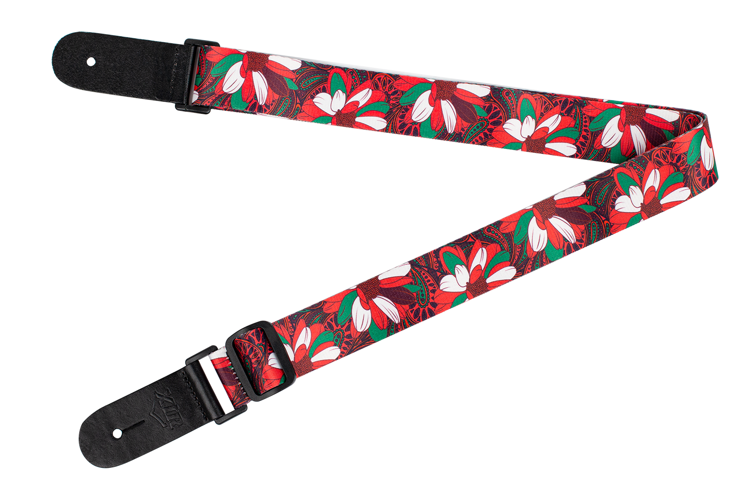 XTR LS307 Poly Ukulele Strap - Red Floral