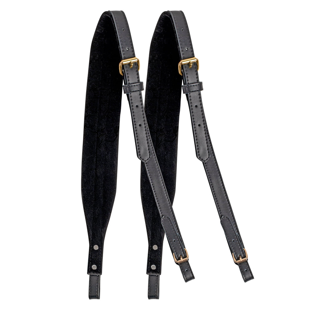 Folded XTR Accordion Shoulder Strap 2 1/2 for miscellaneous GMI equipment, showing its compact, flexible design and strap material.