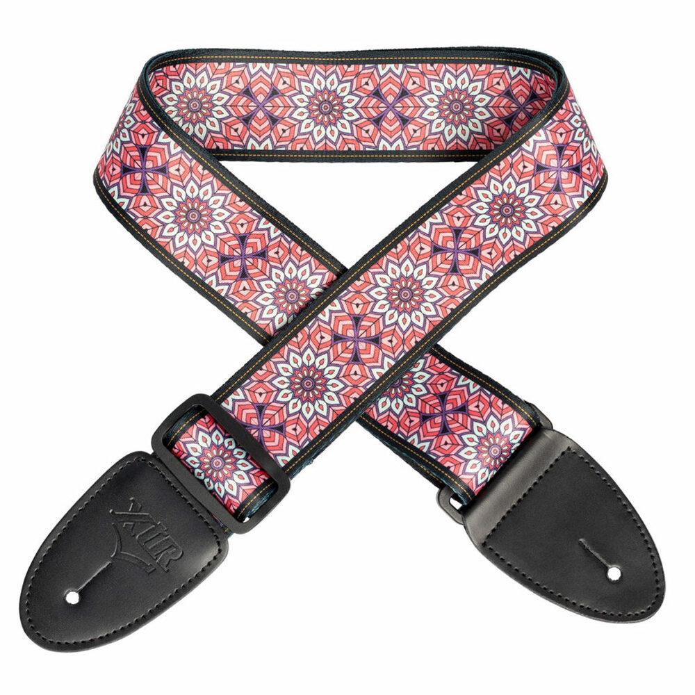 XTR 2 Mandala Art Series Guitar Strap - Pink/Blue