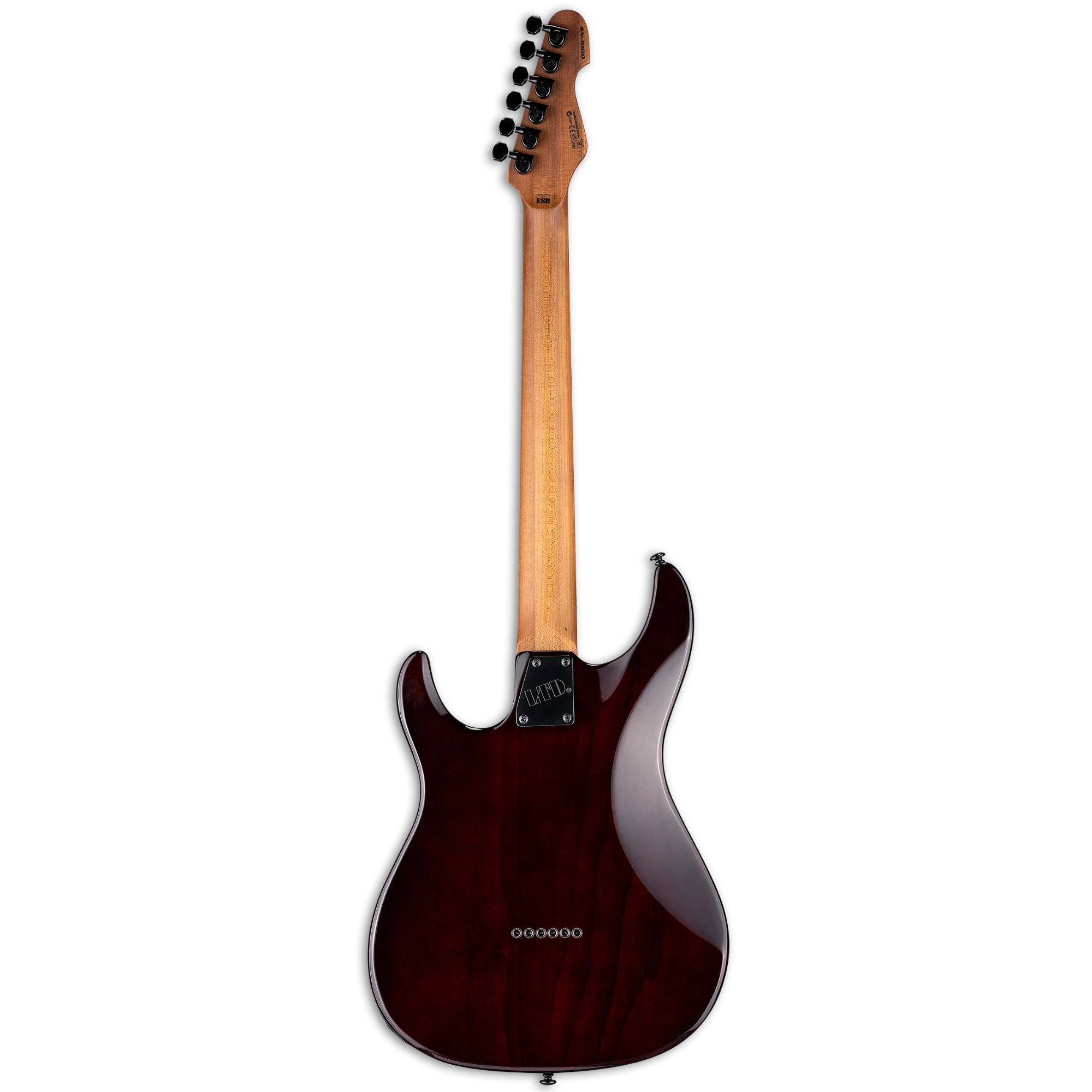 ESP LTD Snapper HT Quilted Maple Electric Guitar - Dark Brown Sunburst