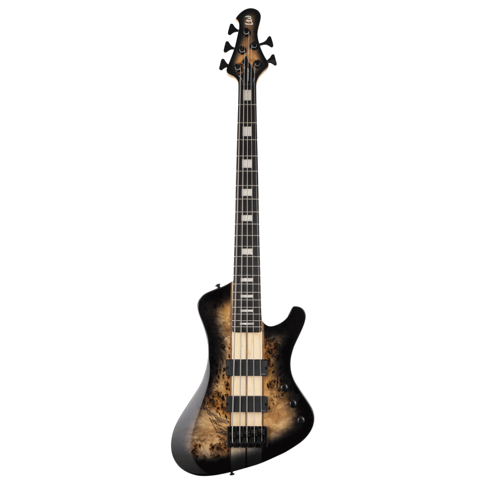 LTD Stream 1005 5 Sting Bass Guitar - Exotic Top Natural Burst
